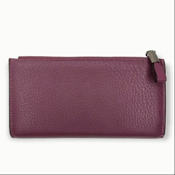 Itslife Bifold Wallet Purple Pebbled Leather RFID Large Capacity Multi Pockets - Picture 7 of 14